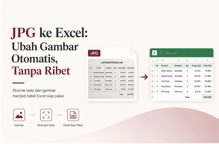 JPG ke Excel